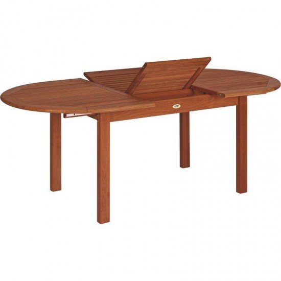 MESA DE MADEIRA JATOBA OVAL FITT ECO BLINDAGE 2000X1000X750 ECO BLINDAGE