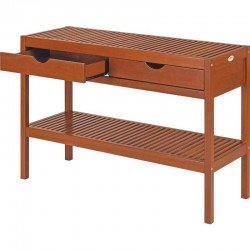 APARADOR COM GAVETA DE MADEIRA JATOBA FITT NATURAL