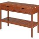 APARADOR COM GAVETA DE MADEIRA JATOBA FITT ECO BLINDAGE