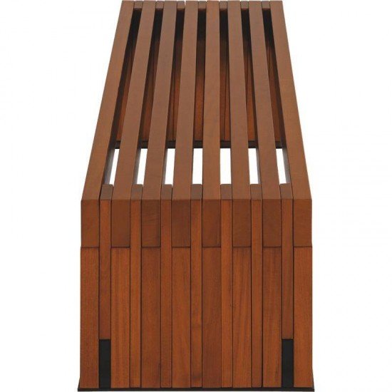 BANCO DE MADEIRA GARAPEIRA SEM ENCOSTO 3 LUGARES HUDSON ENVERNIZADO TRAMONTINA