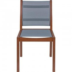 CADEIRA DE MADEIRA TRAMONTINA EM JATOBA ECO BLINDAGE SEM BRACOS COM TELA