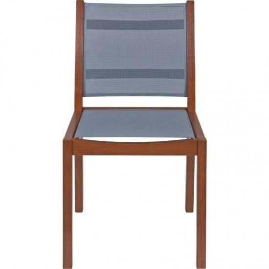 CADEIRA DE MADEIRA TRAMONTINA EM JATOBA ECO BLINDAGE SEM BRACOS COM TELA