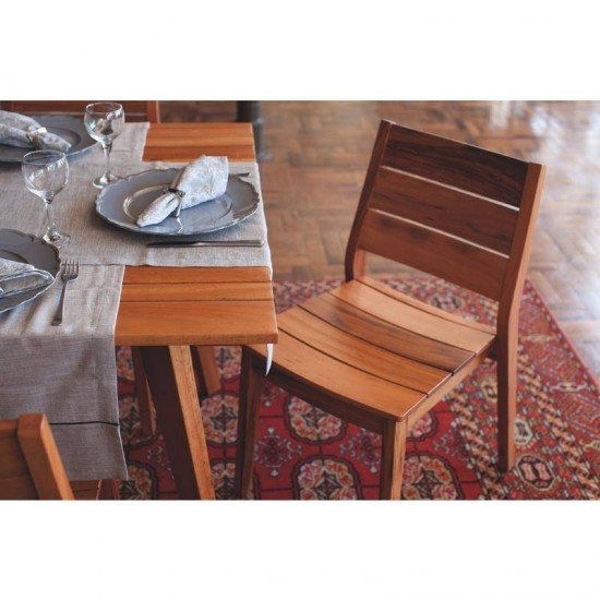 CADEIRA DE MADEIRA MUIRACATIARA TOSCANA ECO CLEAR