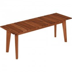 BANCO DE MADEIRA MUIRACATIARA RETANGULAR SEM ENCOSTO ECO CLEAR