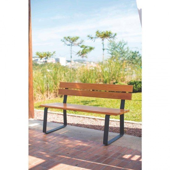 BANCO COM ENCOSTO URBAN FLAT TRAMONTINA