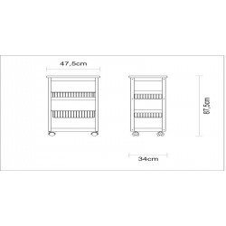 CARRO DE CHURRASCO TRAMONTINA EM MADEIRA TECA