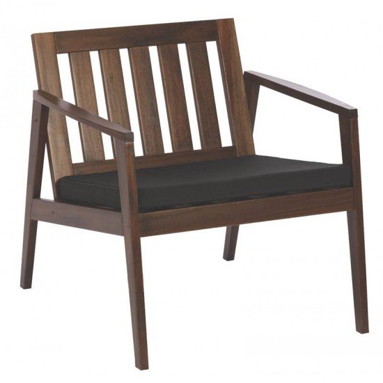 POLTRONA DE MADEIRA VARANDA EM MADEIRA MOGNO AFRICANO COM ACABAMENTO ENVERNIZADO TRAMONTINA