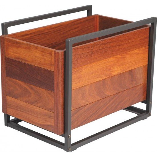 FLOREIRA BAIXA RAMBLAS EM MADEIRA CUMARU COM ESTRUTURA EM ACO CARBONO 640 CM TRAMONTINA