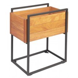 FLOREIRA ALTA RAMBLAS EM MADEIRA GARAPEIRA COM ESTRUTURA EM ACO CARBONO 640 CM TRAMONTINA