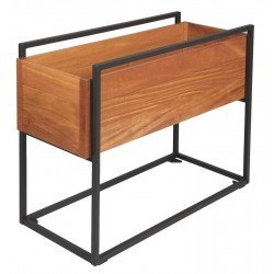 FLOREIRA ALTA RAMBLAS EM MADEIRA GARAPEIRA COM ESTRUTURA EM ACO CARBONO 950 CM TRAMONTINA