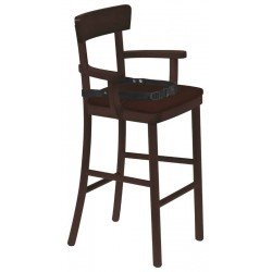 CADEIRA INFANTIL COM ESTOFADO CAFE TABACO TRAMONTINA