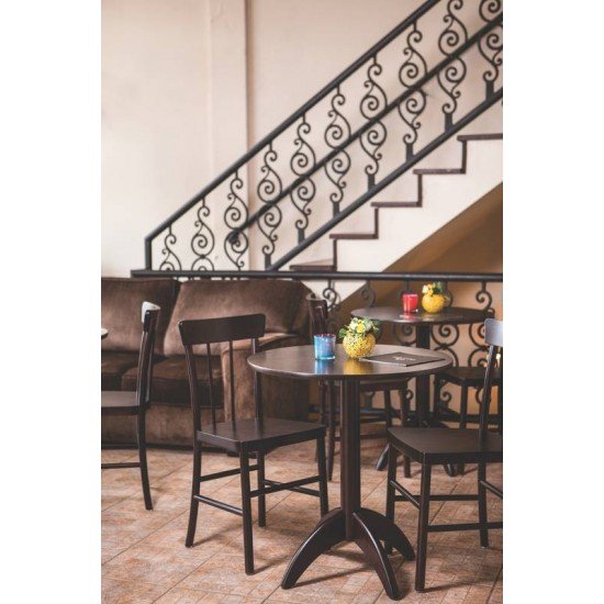 CADEIRA DE MADEIRA DANUBIO EM TAUARI TABACO SEM BRACOS TRAMONTINA