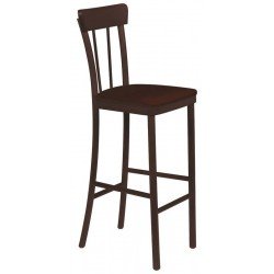 BANCO ALTO VIENA DANUBIO COM ESTOFADO CAFE TABACO TRAMONTINA