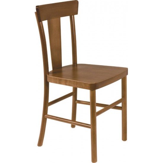 CADEIRA DE MADEIRA ADELE EM TAUARI AMENDOA SEM BRACOS TRAMONTINA