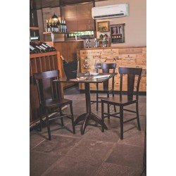 CADEIRA DE MADEIRA ADELE EM TAUARI TABACO SEM BRACOS TRAMONTINA