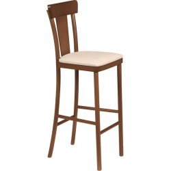 BANCO ALTO VIENA ADELE COM ESTOFADO BEGE AMENDOA TRAMONTINA