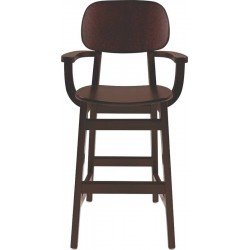 CADEIRA INFANTIL DE MADEIRA LONDON EM TAUARI TABACO TRAMONTINA