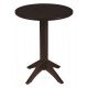MESA DE MADEIRA LONDON REDONDA EM TAUARI TABACO 2 LUGARES 60 CM TRAMONTINA