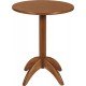 MESA DE MADEIRA LONDON BISTRÔ REDONDA EM TAUARI AMENDOA 2 LUGARES 50 CM TRAMONTINA