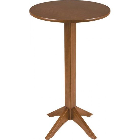 MESA DE MADEIRA LONDON BISTRÔ REDONDA EM TAUARI AMENDOA 2 LUGARES 60 CM TRAMONTINA