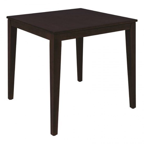 MESA DE MADEIRA LONDON QUADRADA EM TAUARI TABACO 4 LUGARES 70 CM TRAMONTINA