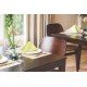MESA DE MADEIRA LONDON QUADRADA EM TAUARI TABACO 4 LUGARES 80 CM TRAMONTINA