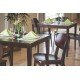 MESA DE MADEIRA LONDON QUADRADA EM TAUARI TABACO 4 LUGARES 80 CM TRAMONTINA