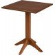 MESA DE MADEIRA TRAMONTINA LONDON COLUNA CENTRAL QUADRADA EM TAUARÍ AMÊNDOA 4 LUGARES 60 CM