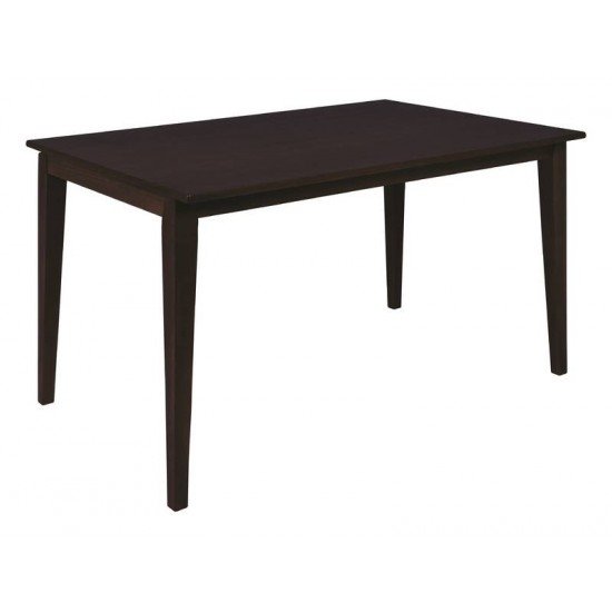 MESA DE MADEIRA LONDON RETANGULAR EM TAUARI TABACO 6 LUGARES TRAMONTINA