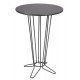 MESA REDONDA BISTRÔ BARCELONA EM MULTILAMINADO GRAFITE C BASE EM ACO ACAB GRAFITE 60 CM TRAMONTINA