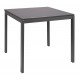 MESA QUADRADA BARCELONA EM MULTILAMINADO GRAFITE CPERNAS EM ACO ACABAMENTO GRAFITE 80 CM TRAMONTINA