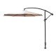 OMBRELONE LATERAL TRAMONTINA EM AÇO E POLIÉSTER BEGE SEM BASE 2,7M