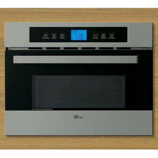 FORNO MICRO-ONDAS FISCHER PLATINIUM GRILL DE EMBUTIR 35L