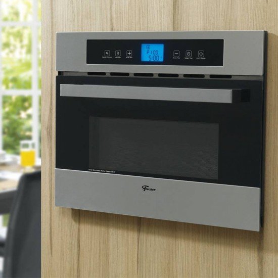 FORNO MICRO-ONDAS FISCHER PLATINIUM GRILL DE EMBUTIR 35L