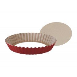 FORMA COM FUNDO REMOVIVEL 24CM 1 6L BRASIL VERMELHO ALU COM REVESTIMENTO ANTIADERENTE TRAMONTINA