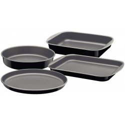 DISPLAY 30 PEÇAS DE ASSADEIRAS ALUMÍNIO GRAFITE REVESTIMENTO INTERNO EM ANTIADERENTE STARFLON MAX TRAMONTINA