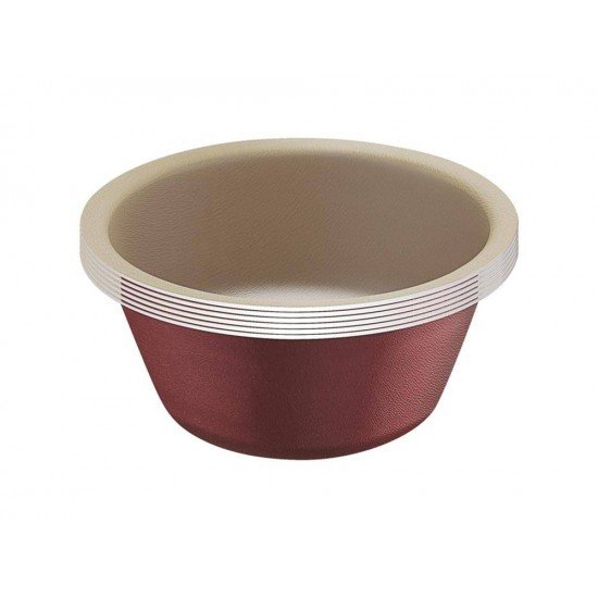 CONJUNTO FORMAS P CUPCAKES 6 PEÇAS BRASIL VERMELHO ALUMINIO COM REVESTIMENTO ANTIADERENTE TRAMONTINA