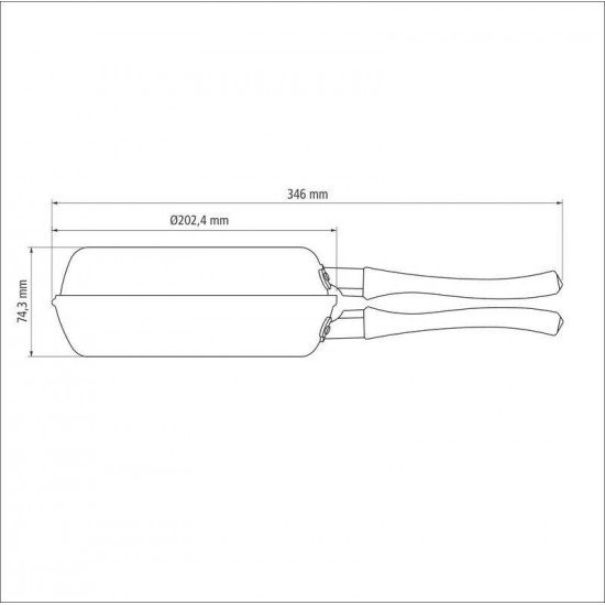 OMELETEIRA TRAMONTINA NAPOLI EM ALUMÍNIO COM REVESTIMENTO INTERNO E EXTERNO EM ANTIADERENTE STARFLON MAX VERMELHO 20 CM