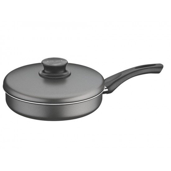 FRIGIDEIRA RETA COM TAMPA 22CM PARIS GRAFITE ALU COM REVESTIMENTO ESTIMENTO ANTIADERENTE TRAMONTINA