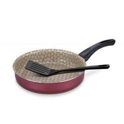 FRIGIDEIRA RETA 20CM PARIS VERMELHO ALUMINIO COM REVESTIMENTO ESTIMENTO ANTIADERENTE TRAMONTINA