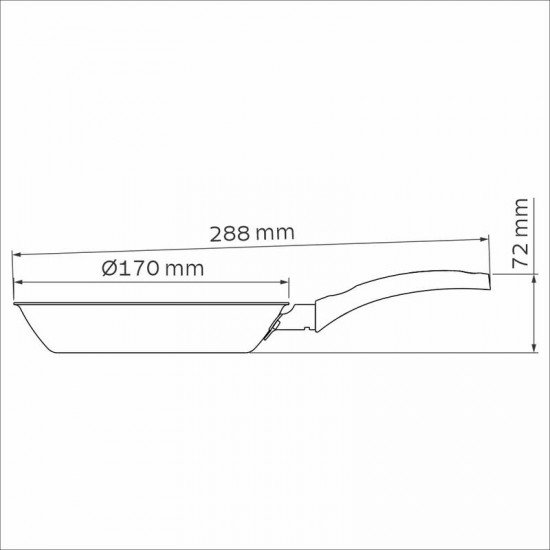 FRIGIDEIRA TRAMONTINA TURIM EM ALUMÍNIO COM REVESTIMENTO INTERNO E EXTERNO EM ANTIADERENTE STARFLON MAX VERMELHO 16 CM 0,4 L