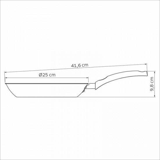 FRIGIDEIRA TRAMONTINA TURIM EM ALUMÍNIO COM REVESTIMENTO INTERNO E EXTERNO EM ANTIADERENTE STARFLON MAX VERMELHO 24 CM 1,4 L