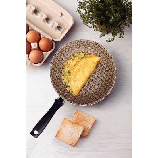 FRIGIDEIRA TRAMONTINA TURIM EM ALUMÍNIO COM REVESTIMENTO INTERNO E EXTERNO EM ANTIADERENTE STARFLON MAX VERMELHO 24 CM 1,4 L