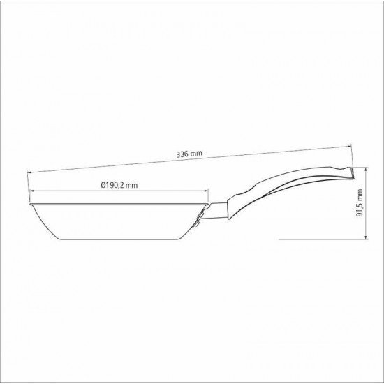 FRIGIDEIRA TRAMONTINA TURIM EM ALUMÍNIO COM REVESTIMENTO INTERNO E EXTERNO EM ANTIADERENTE STARFLON MAX CHUMBO 18 CM 0,7 L