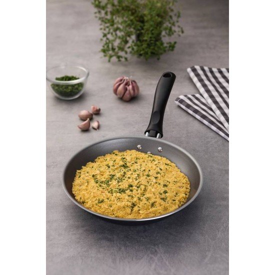 FRIGIDEIRA TRAMONTINA TURIM EM ALUMÍNIO COM REVESTIMENTO INTERNO E EXTERNO EM ANTIADERENTE STARFLON MAX CHUMBO 20 CM 0,8 L