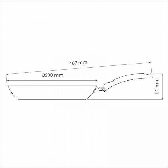 FRIGIDEIRA TRAMONTINA TURIM EM ALUMÍNIO COM REVESTIMENTO INTERNO E EXTERNO EM ANTIADERENTE STARFLON MAX CHUMBO 28 CM 2 L