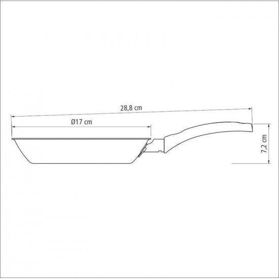 FRIGIDEIRA TRAMONTINA TURIM EM ALUMÍNIO COM REVESTIMENTO INTERNO E EXTERNO EM ANTIADERENTE STARFLON MAX VERMELHA 16 CM 0,4 L