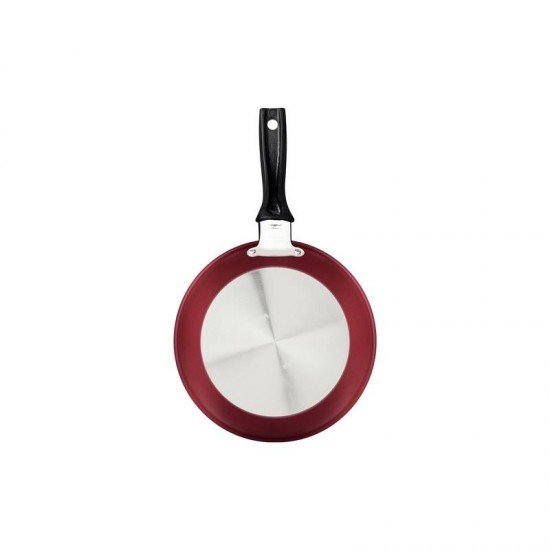 FRIGIDEIRA TRAMONTINA TURIM EM ALUMÍNIO COM REVESTIMENTO INTERNO E EXTERNO EM ANTIADERENTE STARFLON MAX VERMELHA 16 CM 0,4 L