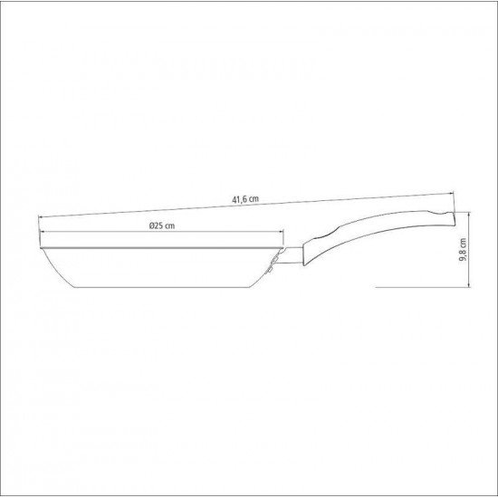 FRIGIDEIRA TRAMONTINA TURIM EM ALUMÍNIO COM REVESTIMENTO INTERNO E EXTERNO EM ANTIADERENTE STARFLON MAX VERMELHA 24 CM 1,4 L