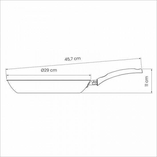 FRIGIDEIRA TRAMONTINA TURIM EM ALUMÍNIO COM REVESTIMENTO INTERNO E EXTERNO EM ANTIADERENTE STARFLON MAX VERMELHA 28 CM 2 L